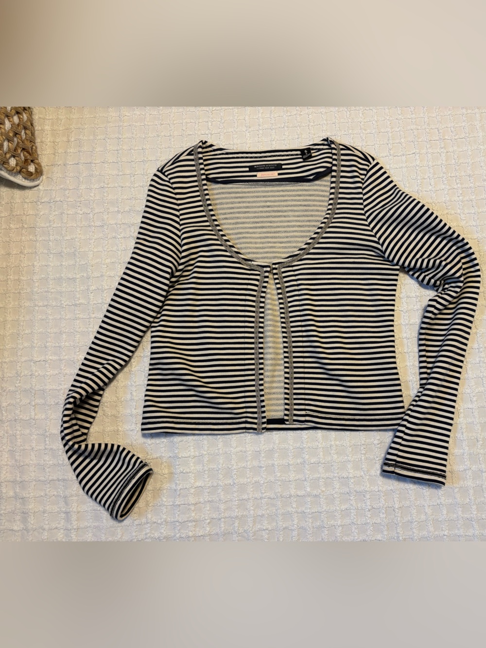 Maison Scotch- Scotch and Soda Nautical Stripe Cardigan